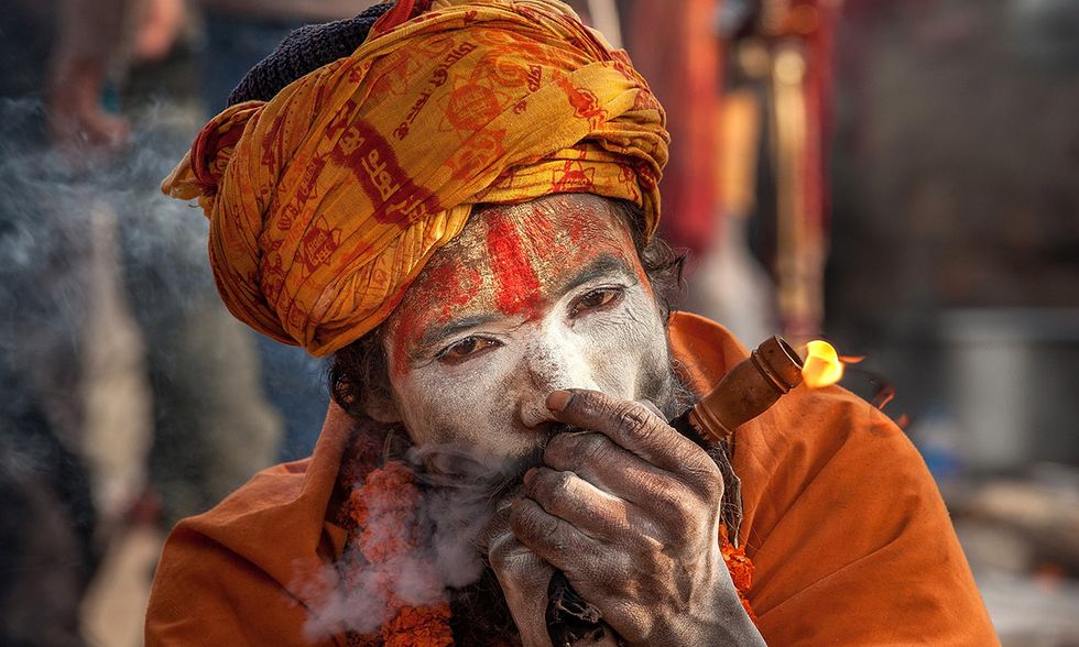Nepal, i sadhu indù al Maha Shivaratri