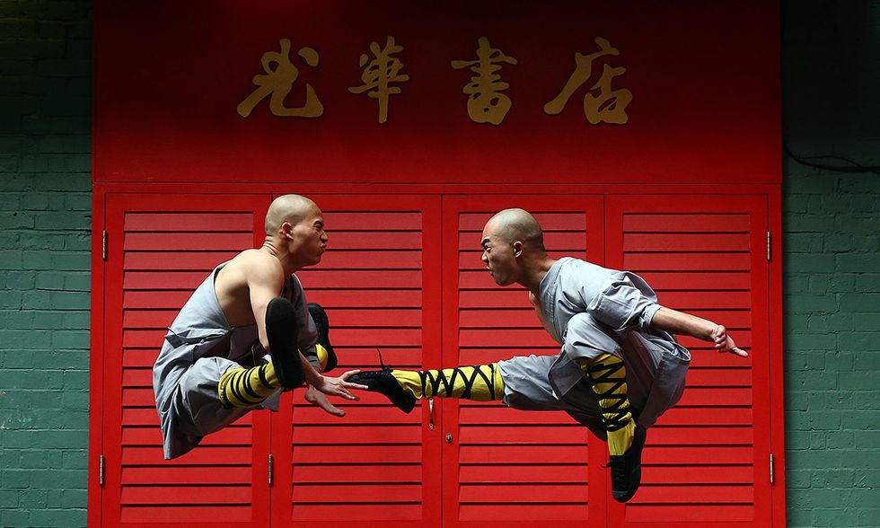 Londra, i monaci lottatori di Shaolin