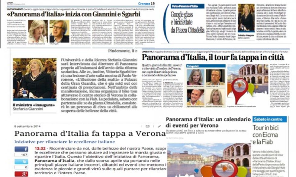 Verona: la rassegna stampa