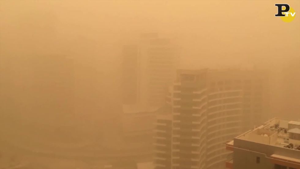 Tempesta di sabbia a Dubai