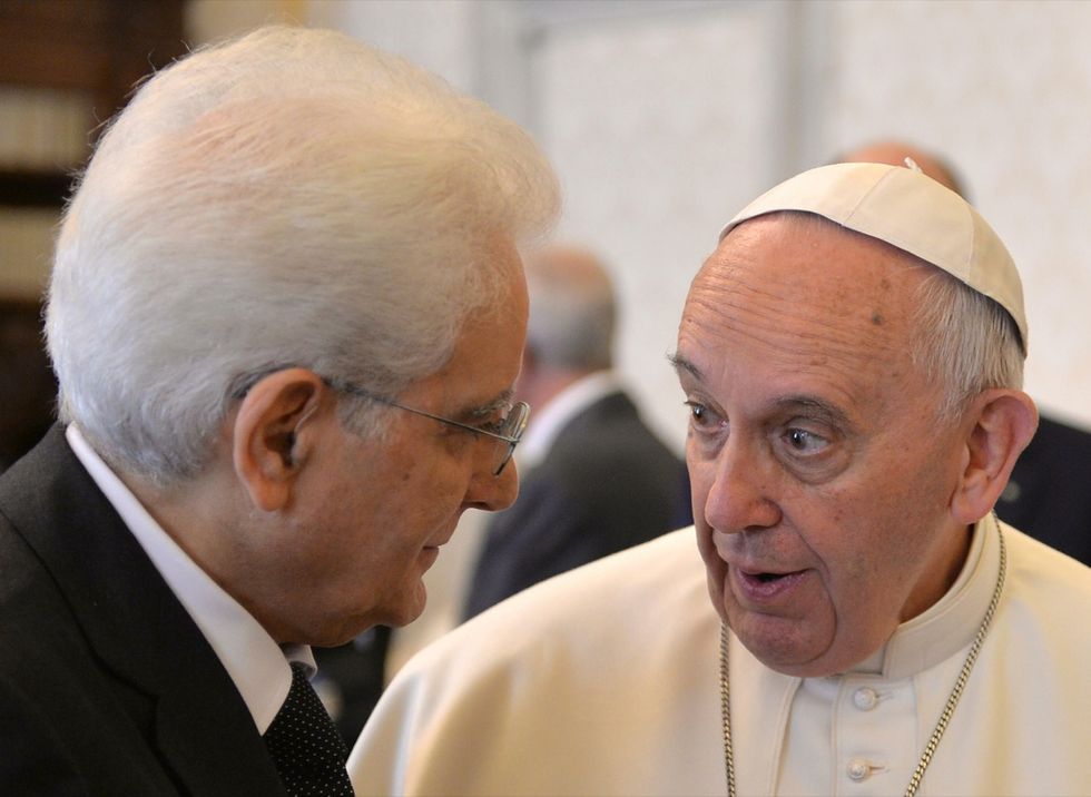 Sergio Mattarella e Papa Francesco, le foto