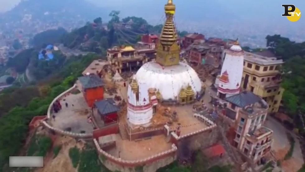 Terremoto: Kathmandu vista dal drone