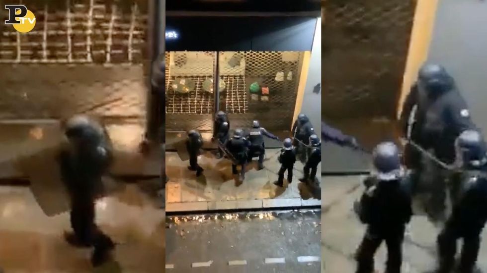 Parigi: la Polizia picchia un manifestante dei Giubbetti Gialli | video