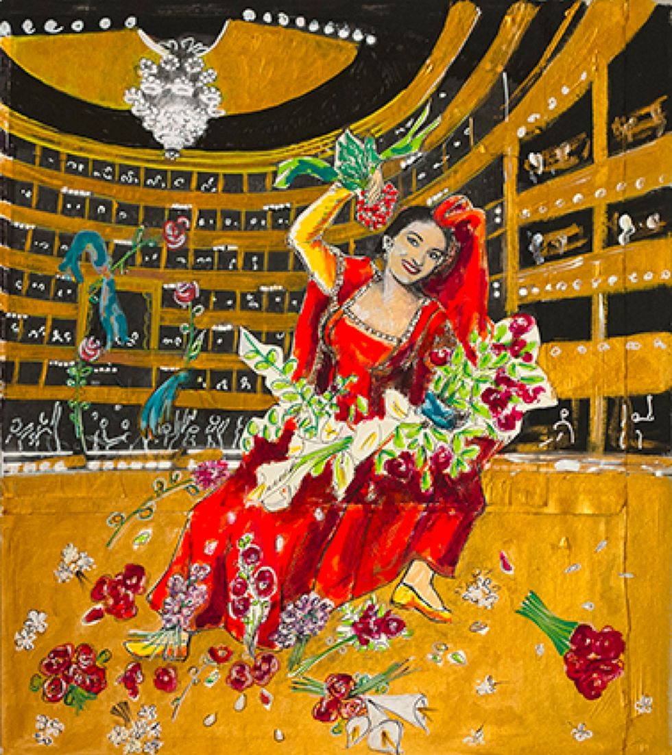 Dario Fo dipinge Maria Callas