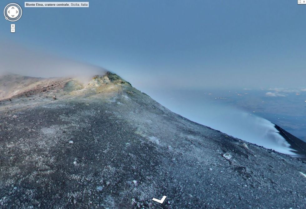 Google Street View sale sull’Etna