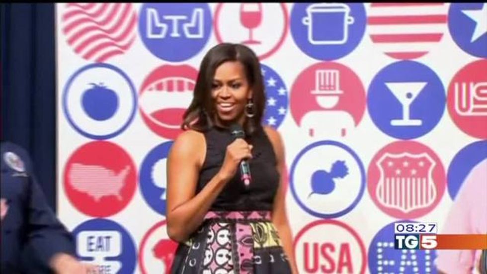 Michelle Obama in visita a Expo