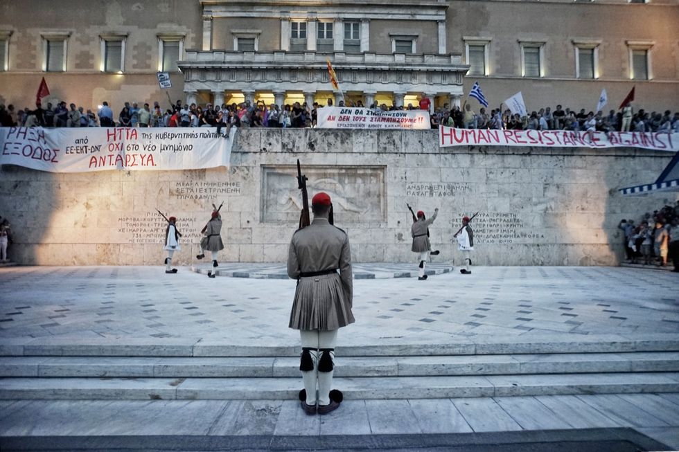 Atene in piazza contro l'austerity - Le immagini