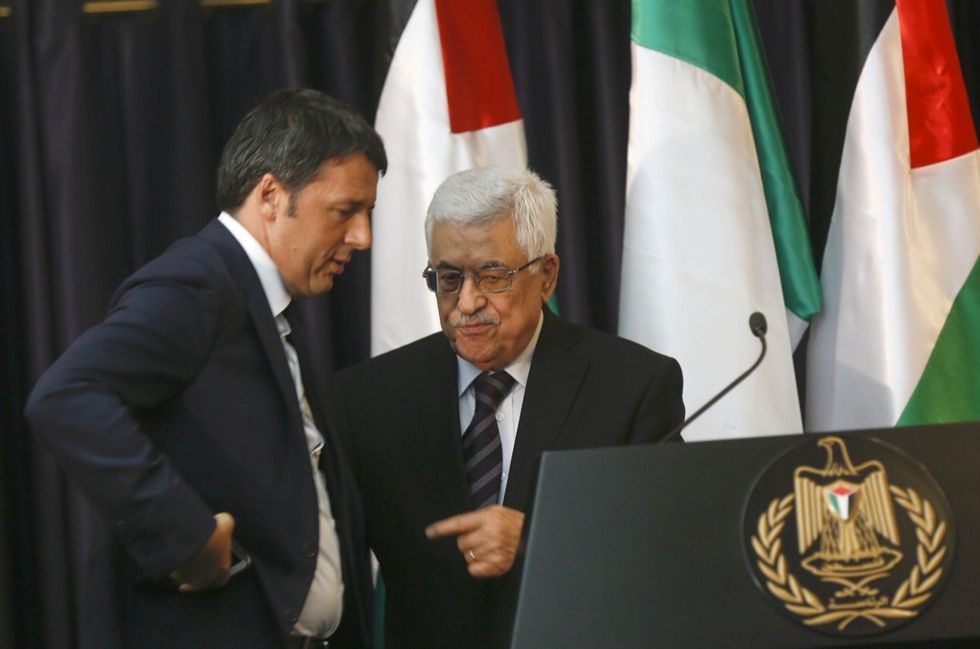 Renzi: Israele e Palestina, due Stati, due popoli