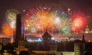 Fuochi d'artificio a Mosca