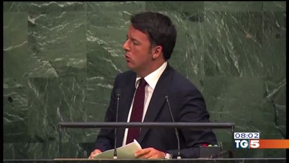 Renzi all'Onu: "L'Italia protagonista in Libia"