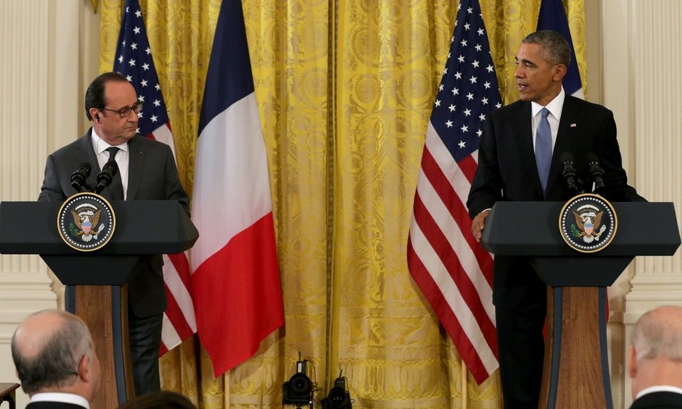 L'incontro Obama - Hollande tra Putin e l'Isis