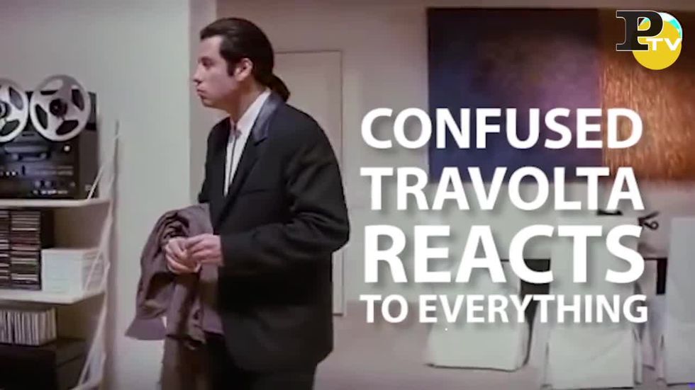 Il Travolta "confuso" come in Pulp Fiction spopola sul web