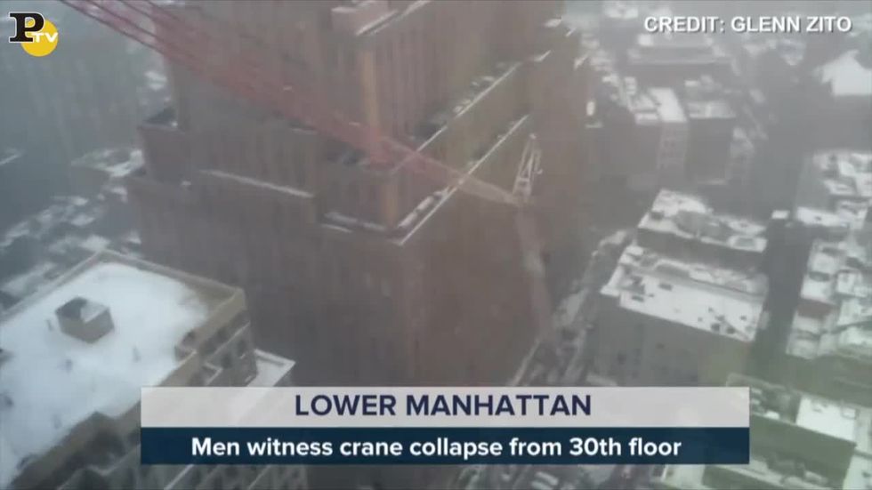 Gru crolla a Manhattan: la caduta