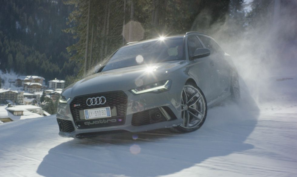 Audi RS 6 e due campioni dello sci sulle nevi di Madonna di Campiglio