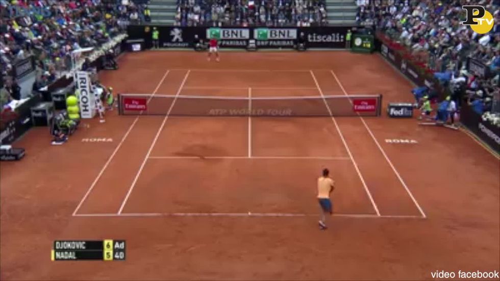 Djokovic-Nadal: incredibile set point agli Internazionali d'Italia