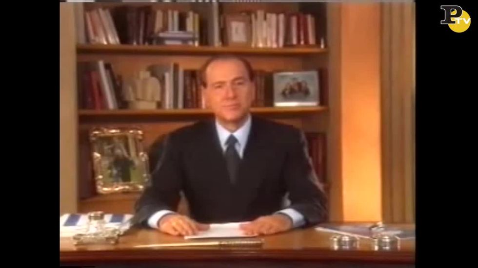 Silvio Berlusconi: il discorso della discesa in campo. 26 gennaio 1994 | video