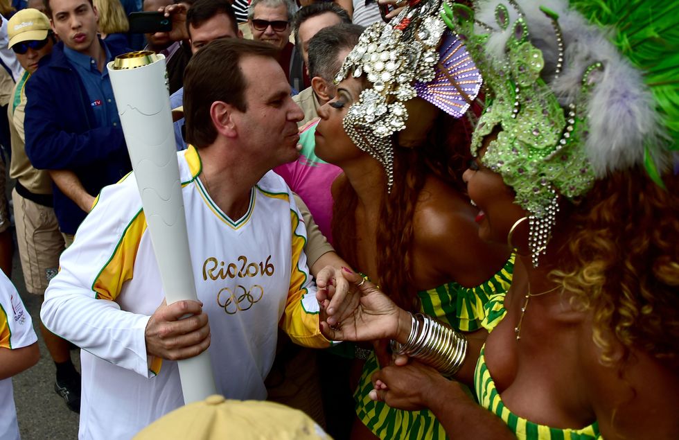 Rio 2016: la torcia sfila in città prima della Cerimonia d'apertura - foto