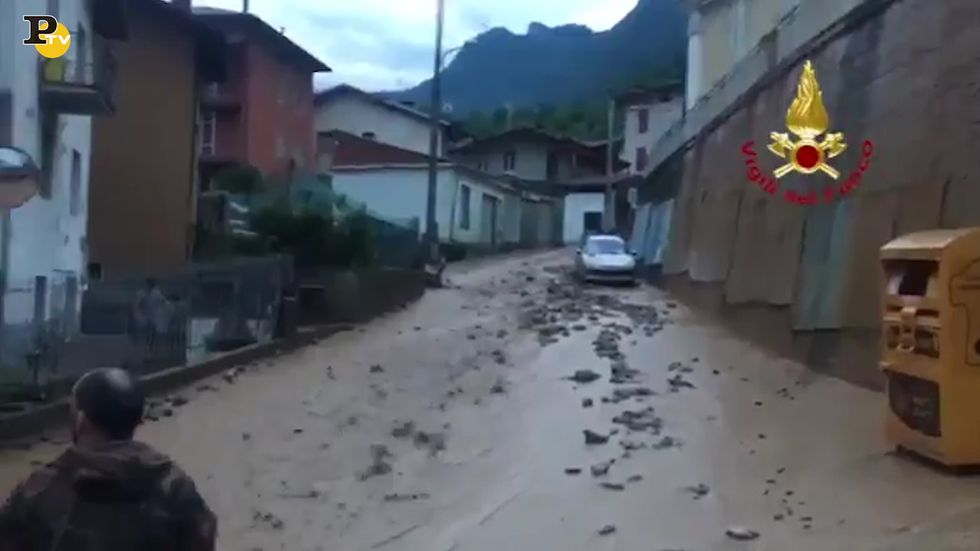 Maltempo nel Bresciano, forti allagamenti e case evacuate