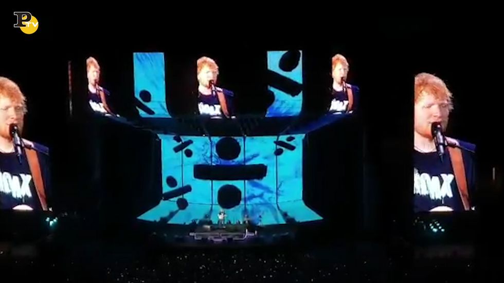 Ed Sheeran a Milano per l'ultima tappa italiana del Divide Tour