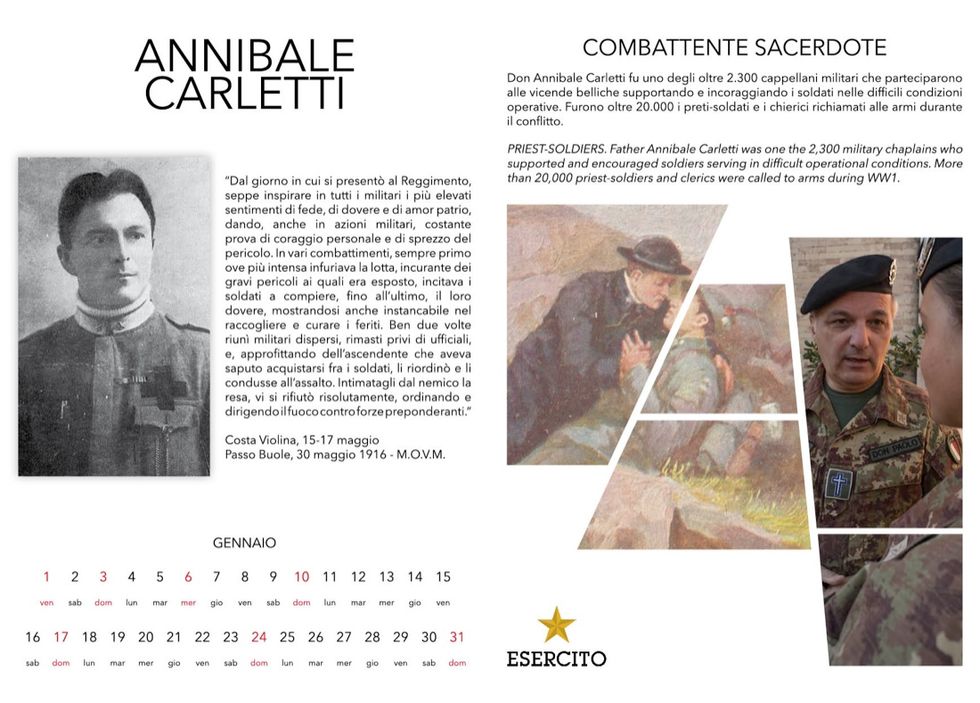 “CalendEsercito” 2016, dedicato agli Italiani nella prima guerra  mondiale