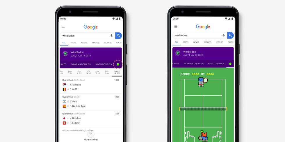 Come giocare a Wimbledon dentro Google