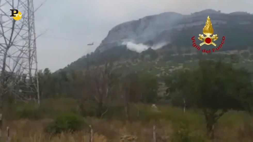 Salerno, bruciati 20 ettari in un incendio di bosco