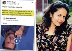 Samar Zaoui post facebook anti Salvini