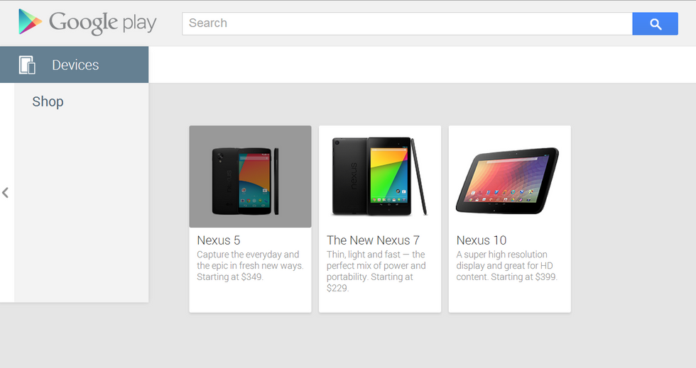 Nexus 5 appare (per poco) su Play Store: a 349 dollari