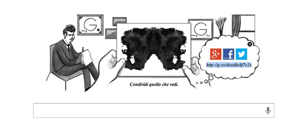 Un doodle per il test delle macchie di Rorschach