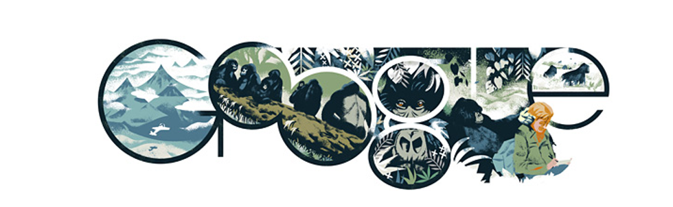 Dian Fossey: un doodle per la signora dei gorilla