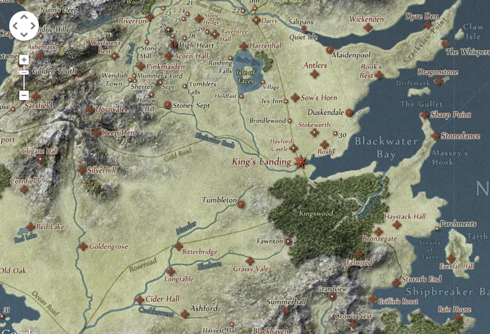 Game of Thrones: arriva la Google Map interattiva