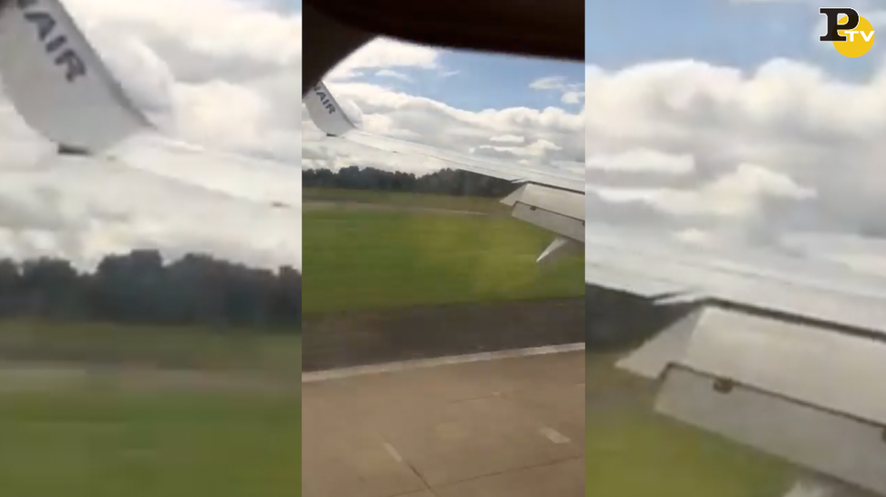 Panico durante l'atterraggio su volo Ryanair a Leeds