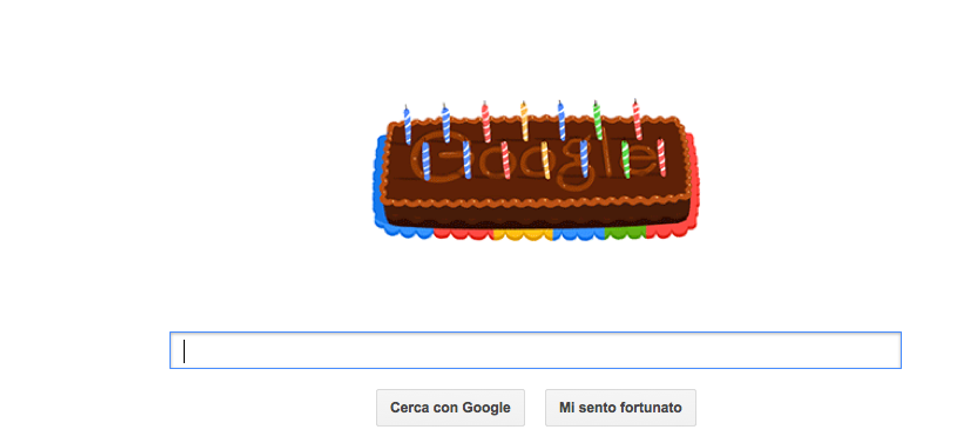Google, un doodle di buon compleanno