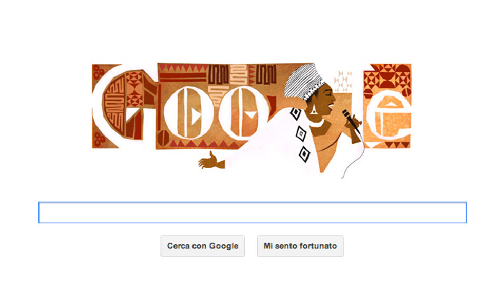 Google: un doodle per Miriam Makeba