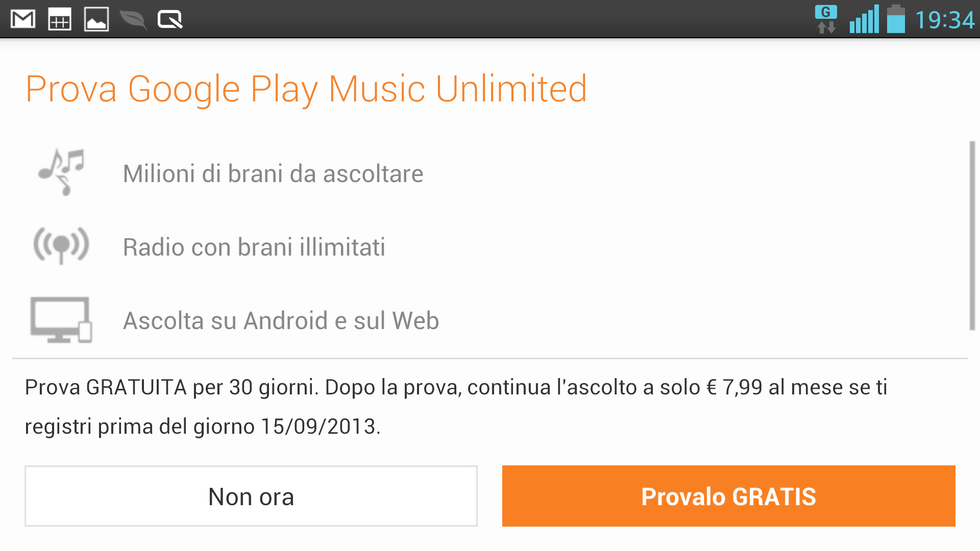 Google Play Music Unlimited, uno streaming che convince a metà