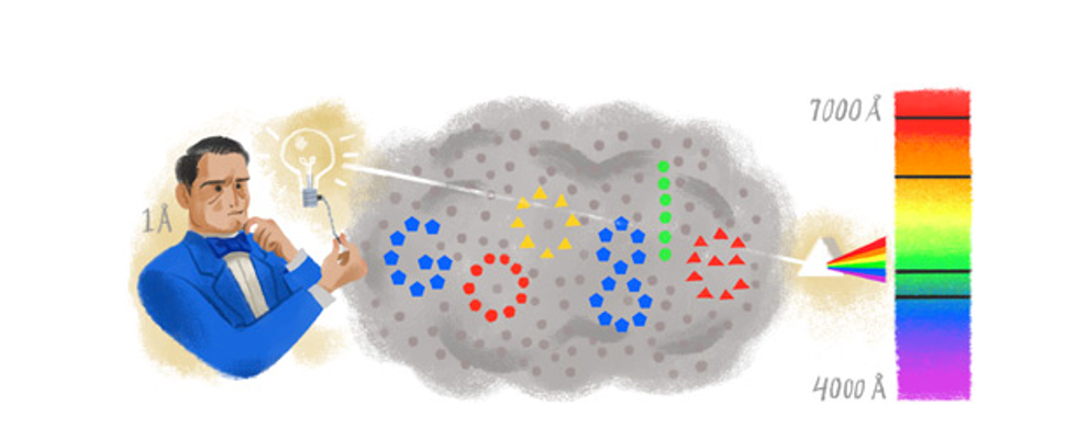 Un doodle per il padre della spettroscopia