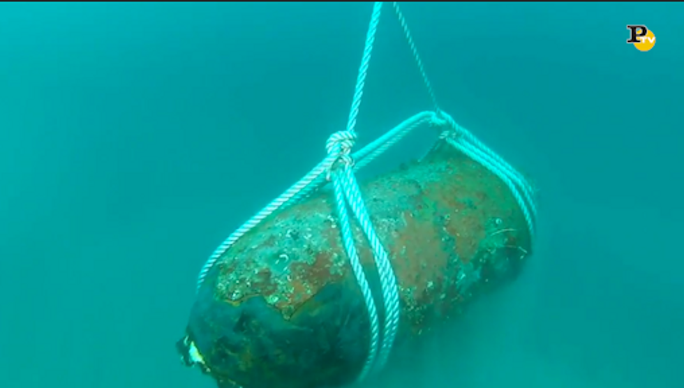 Fano: bomba fatta brillare in sicurezza in mare