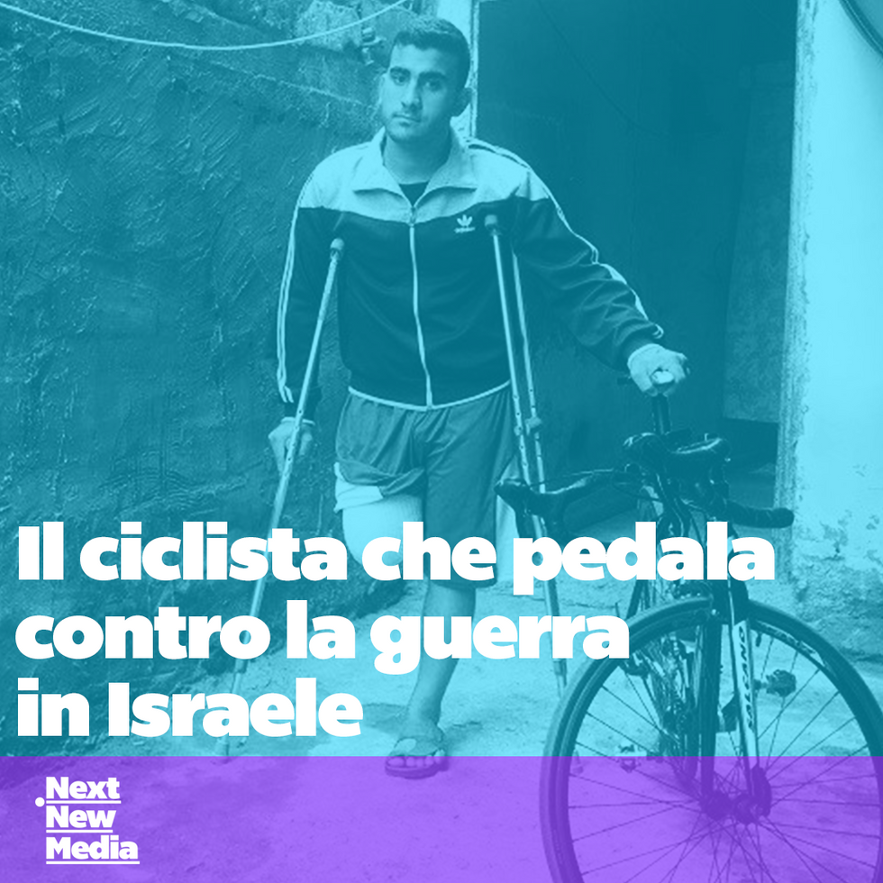 Gaza, il ciclista che pedala contro la guerra in Israele