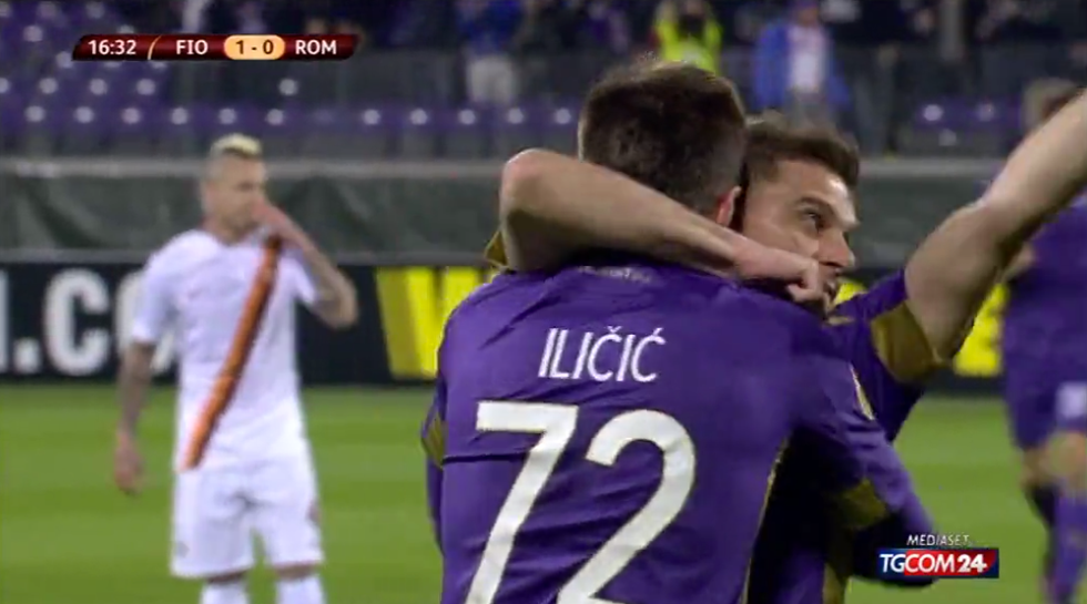 Europa League, Fiorentina-Roma 1-1: le immagini
