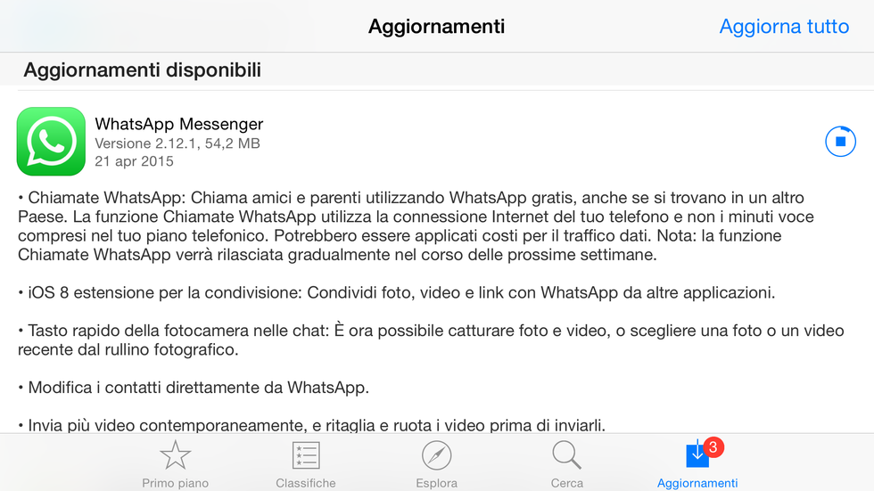 WhatsApp: è l’ora delle chiamate su iOS