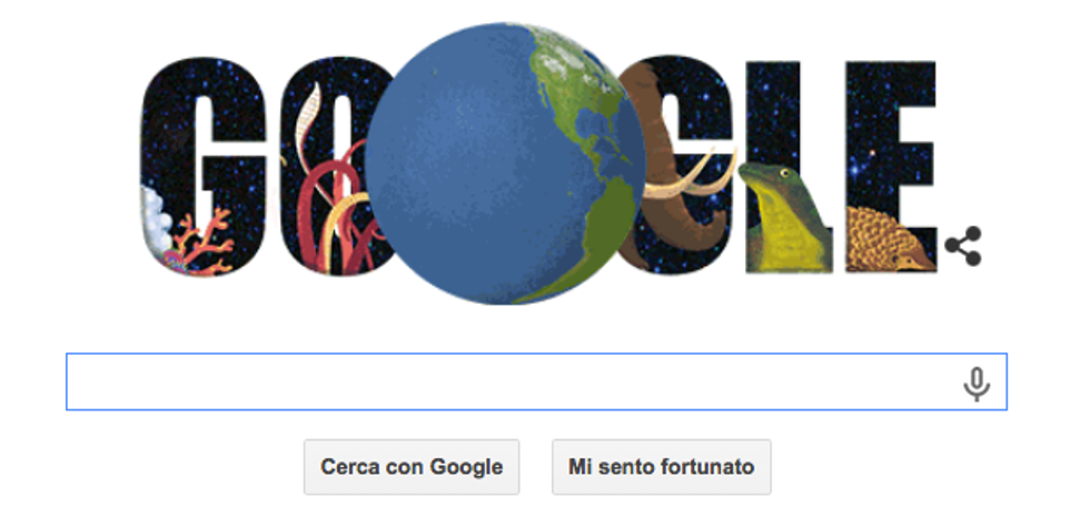 Google: Il Doodle per la Giornata della Terra