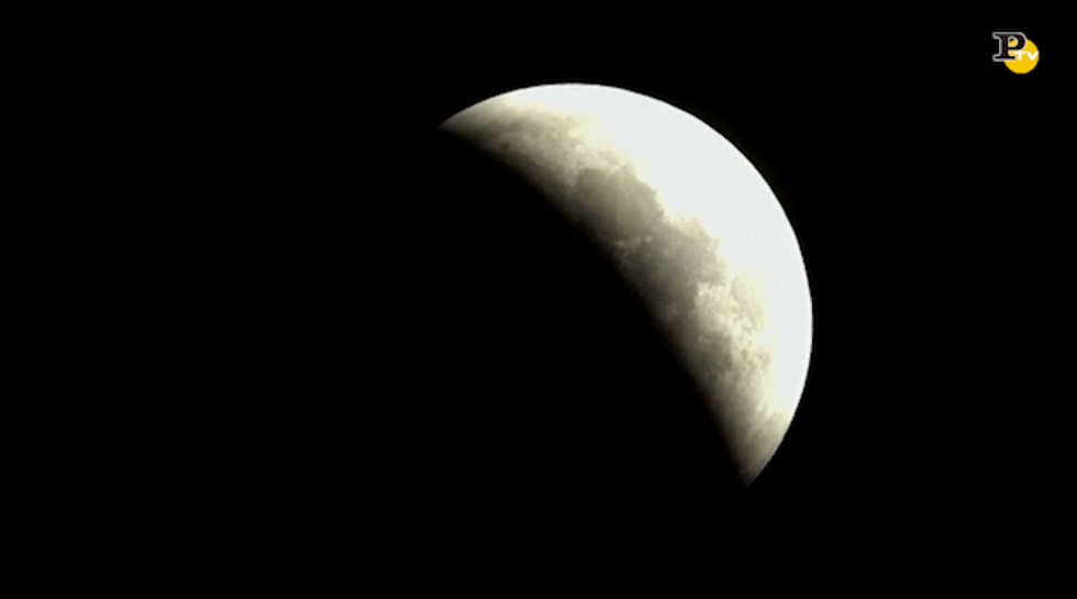 Eclissi lunare luna rossa