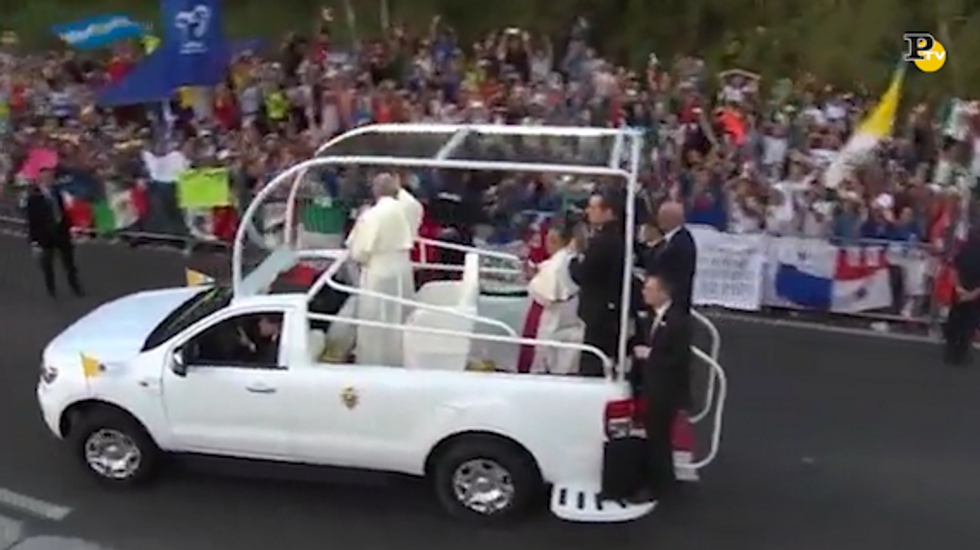 Panama: Papa Francesco accolto dalla folla