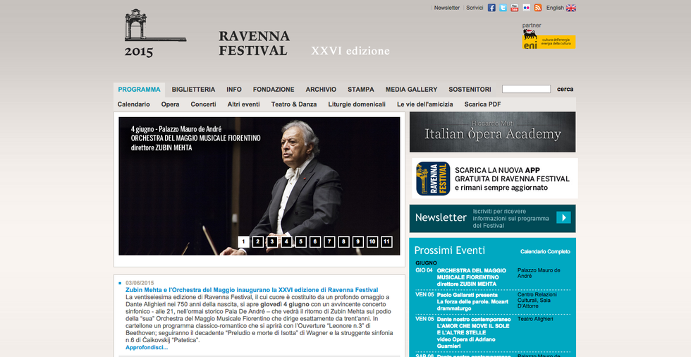 Ravenna Festival 2015: tutti gli eventi