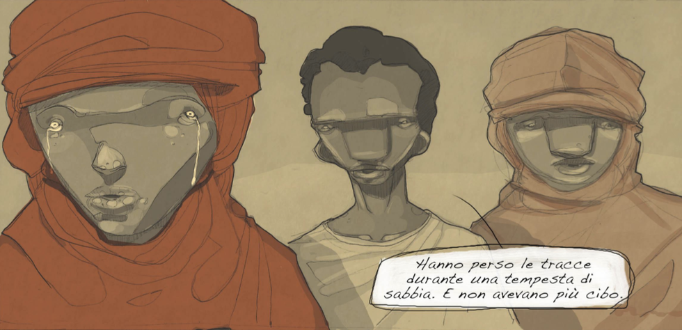 Etenesh, l'odissea di una migrante (a fumetti)