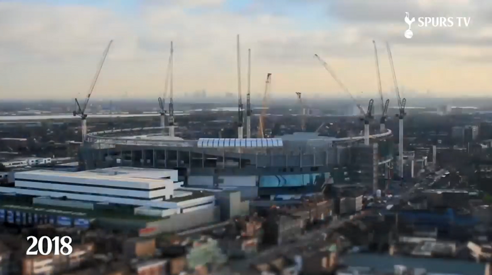 Tottenham Hotspur, la costruzione del nuovo stadio in time lapse I VIDEO