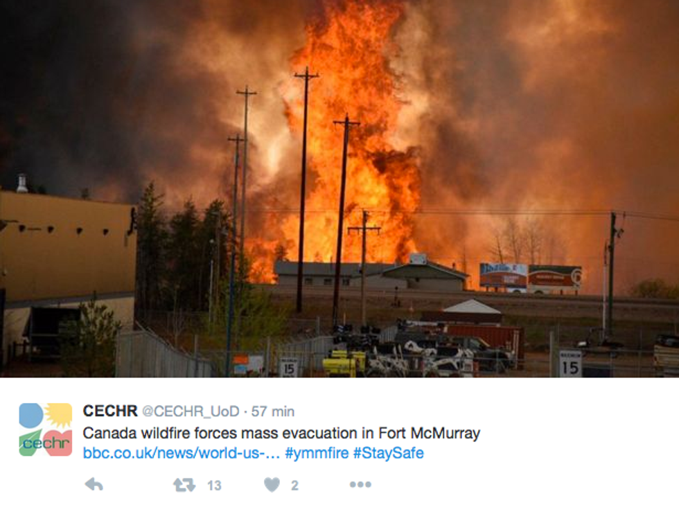 Canada: incendio a Fort McMurray, evacuata l'intera città