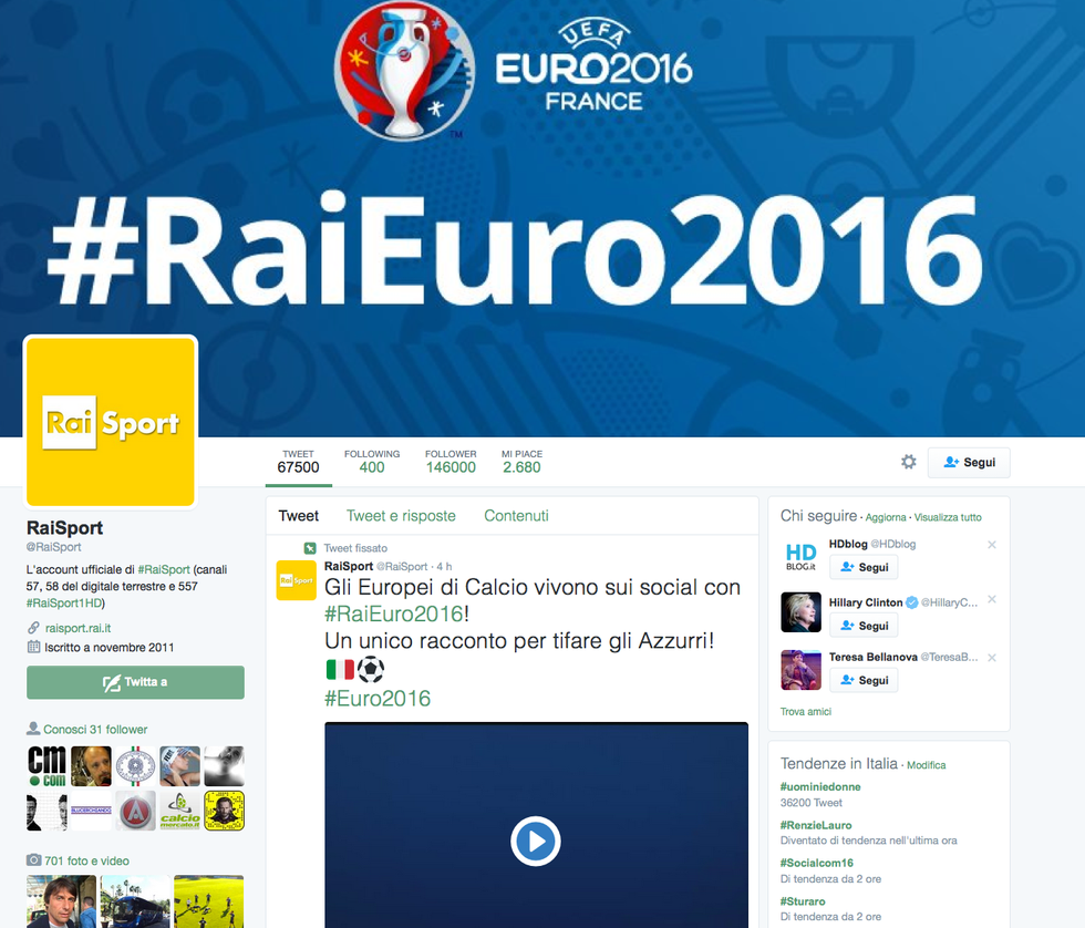 Per gli Europei di calcio la Rai si tuffa  su Snapchat