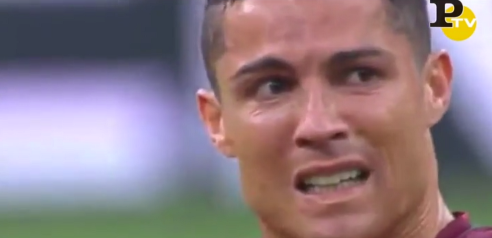 L'infortunio di Cristiano Ronaldo - Video