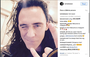 Tom Hiddleston su Instagram